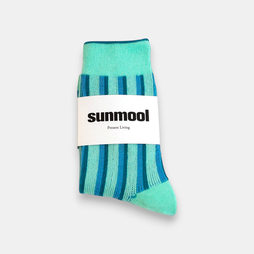 Dual Striped Socks — Green