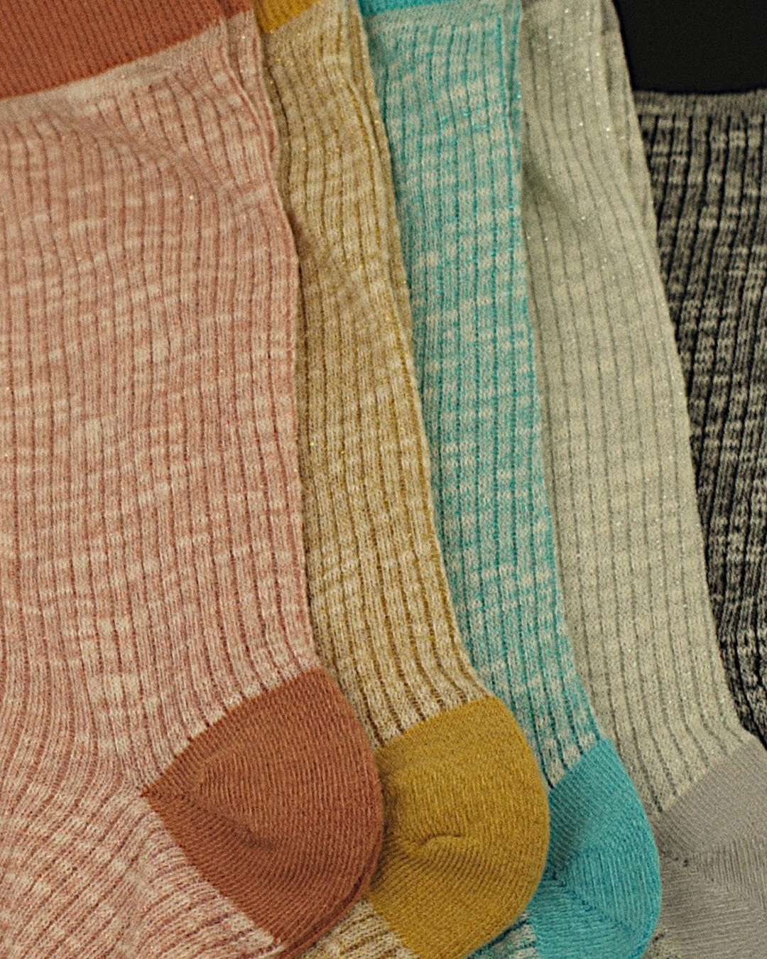 Glittery Breeze Shimmer Socks