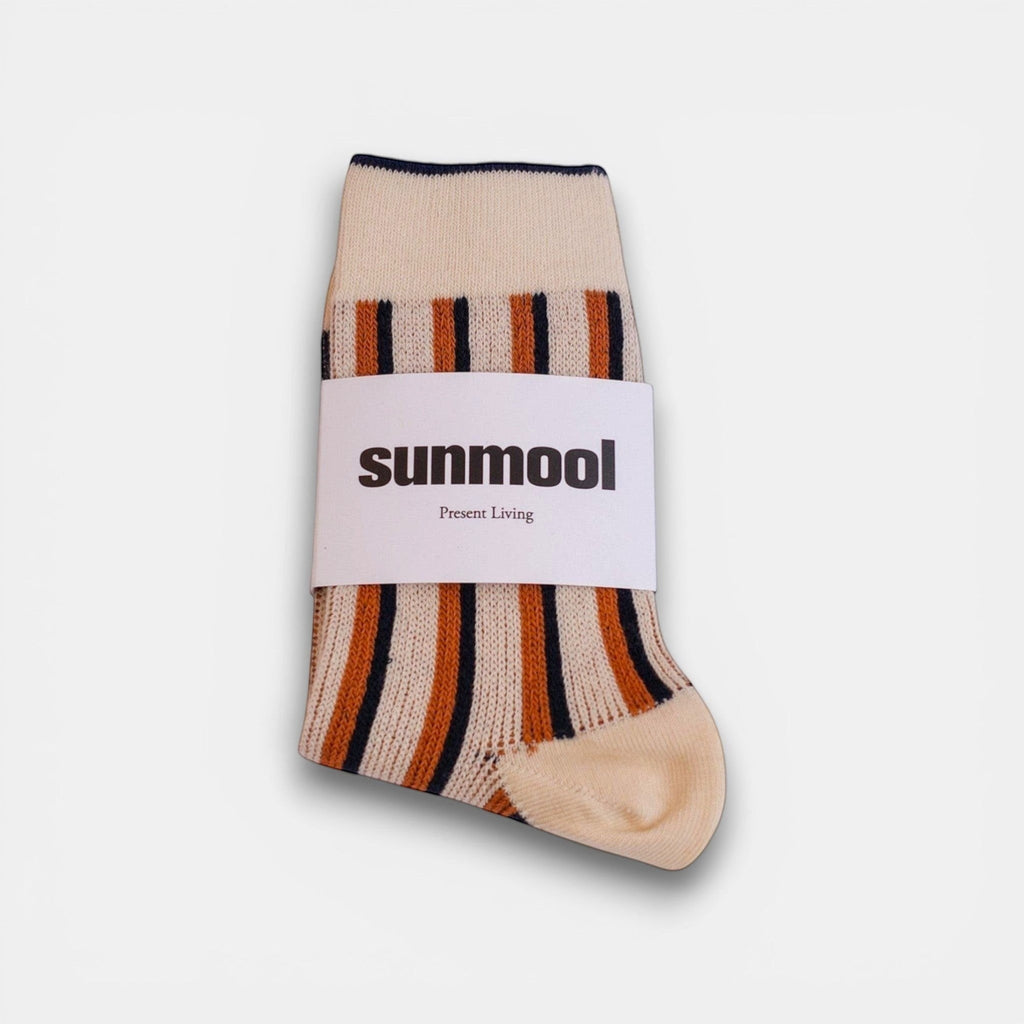 Dual Striped Socks — Ivory