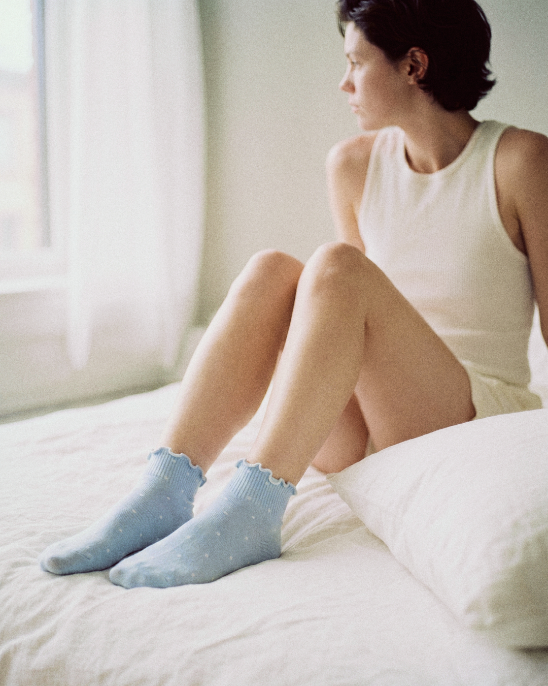 Cotton Candy Socks — Sky Blue