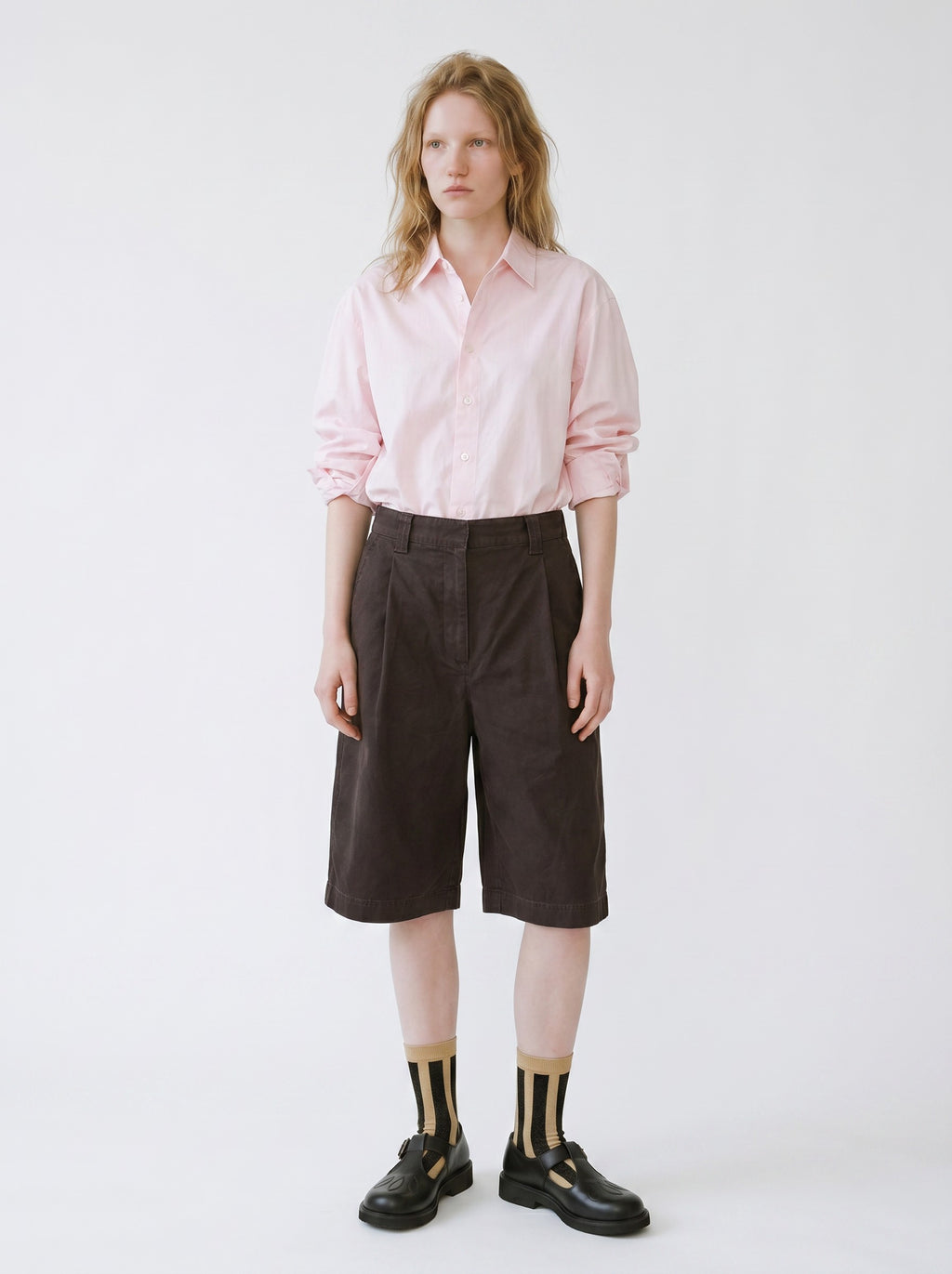 Midnight Tinsel Striped Socks — Ivory