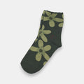 Dear Flower Socks — Olive