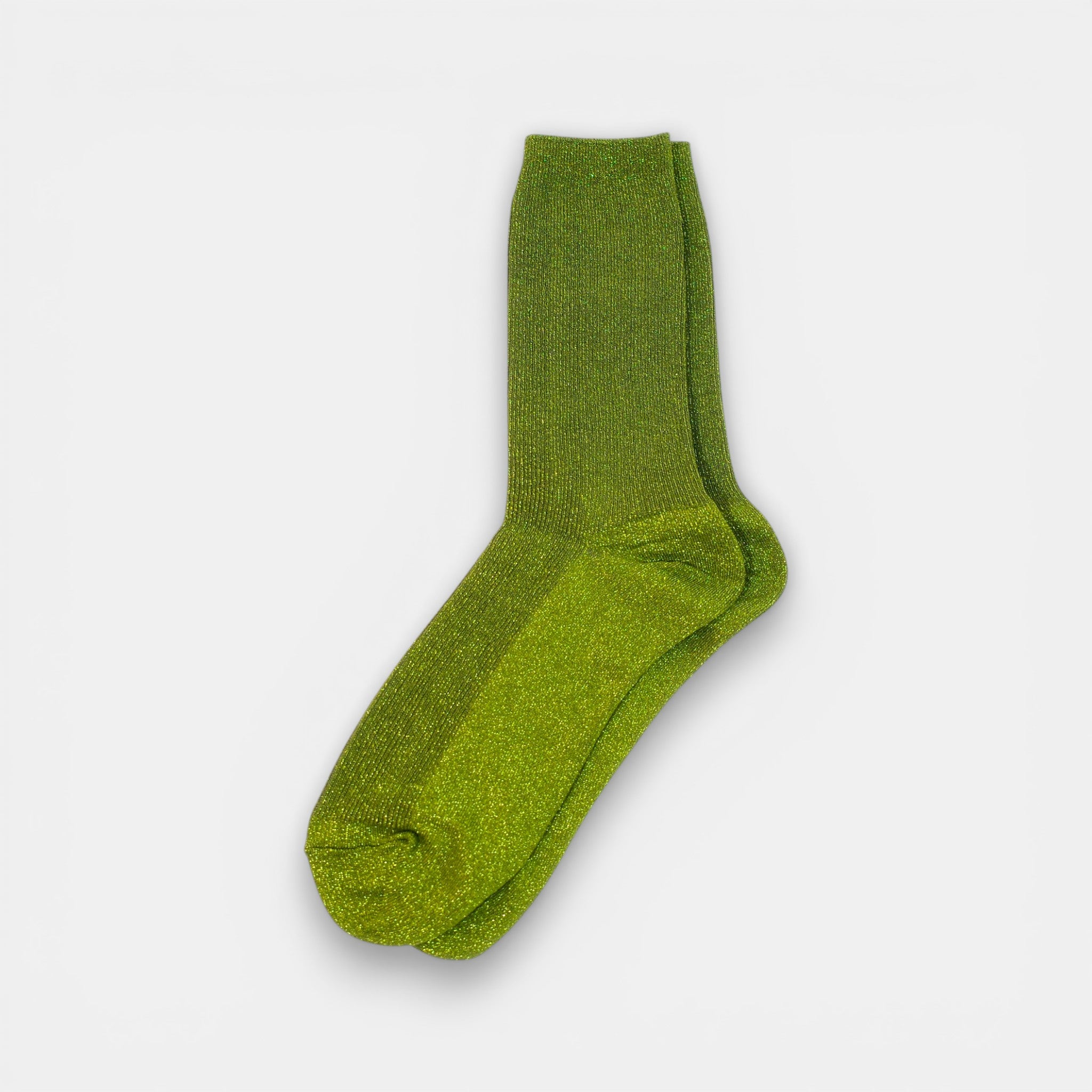 Glittery Vivid Socks — Grass