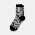 Line Drawing Socks — Black