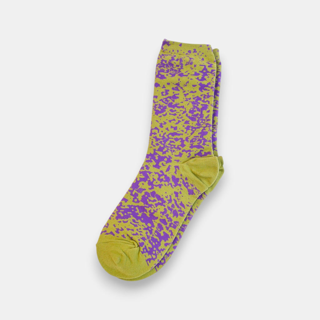 Drip Art Socks — Lime