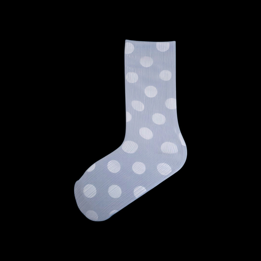 Glass Garden Dot Socks — Grey