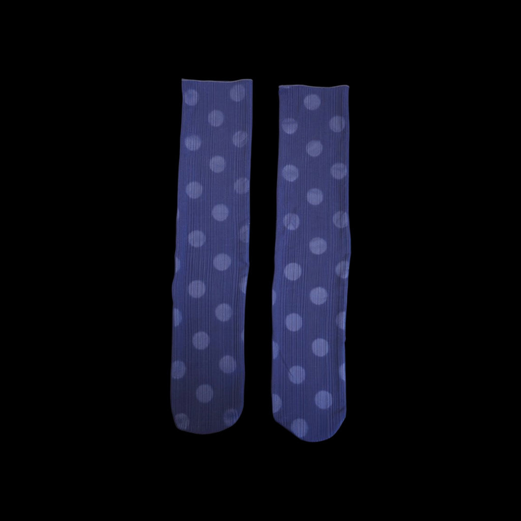 Glass Garden Dot Socks — Navy