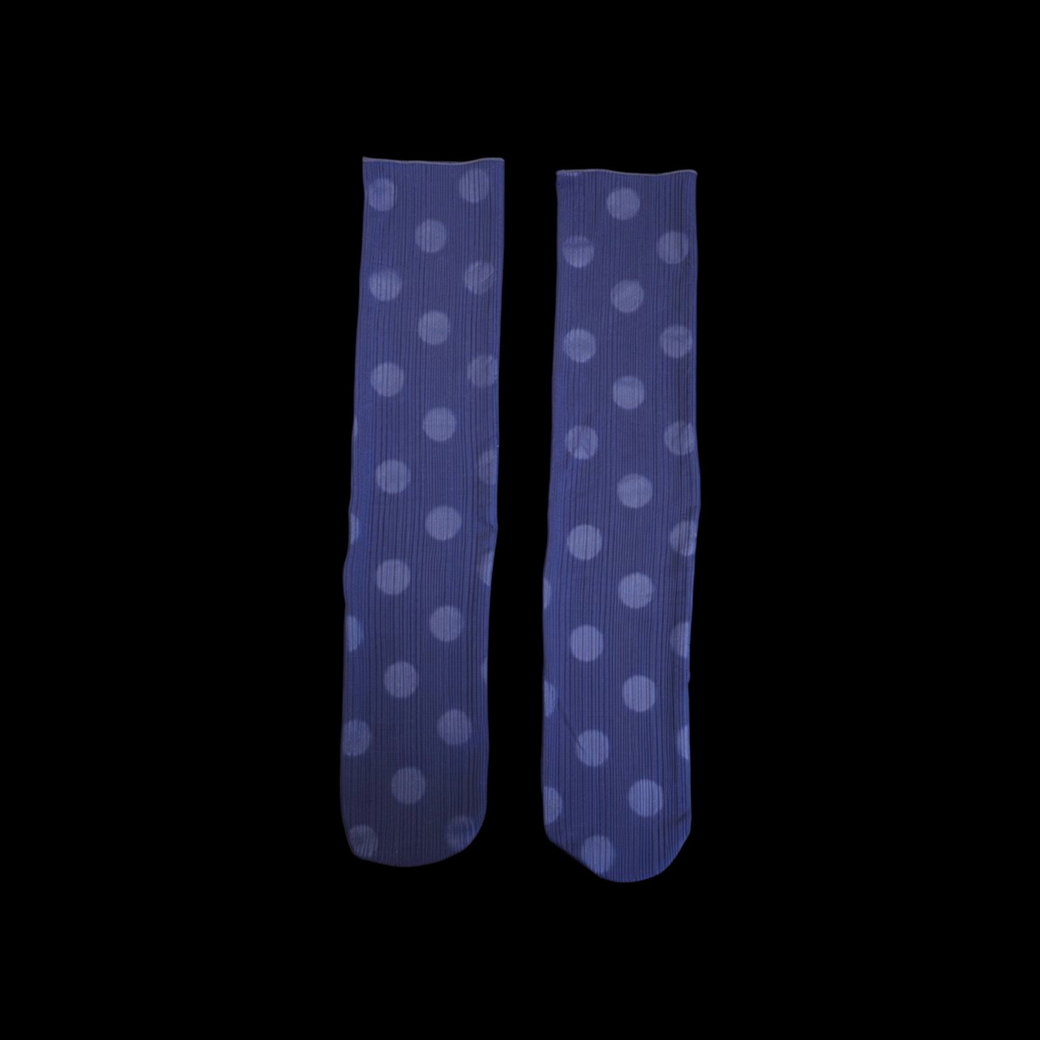 Glass Garden Dot Socks — Navy