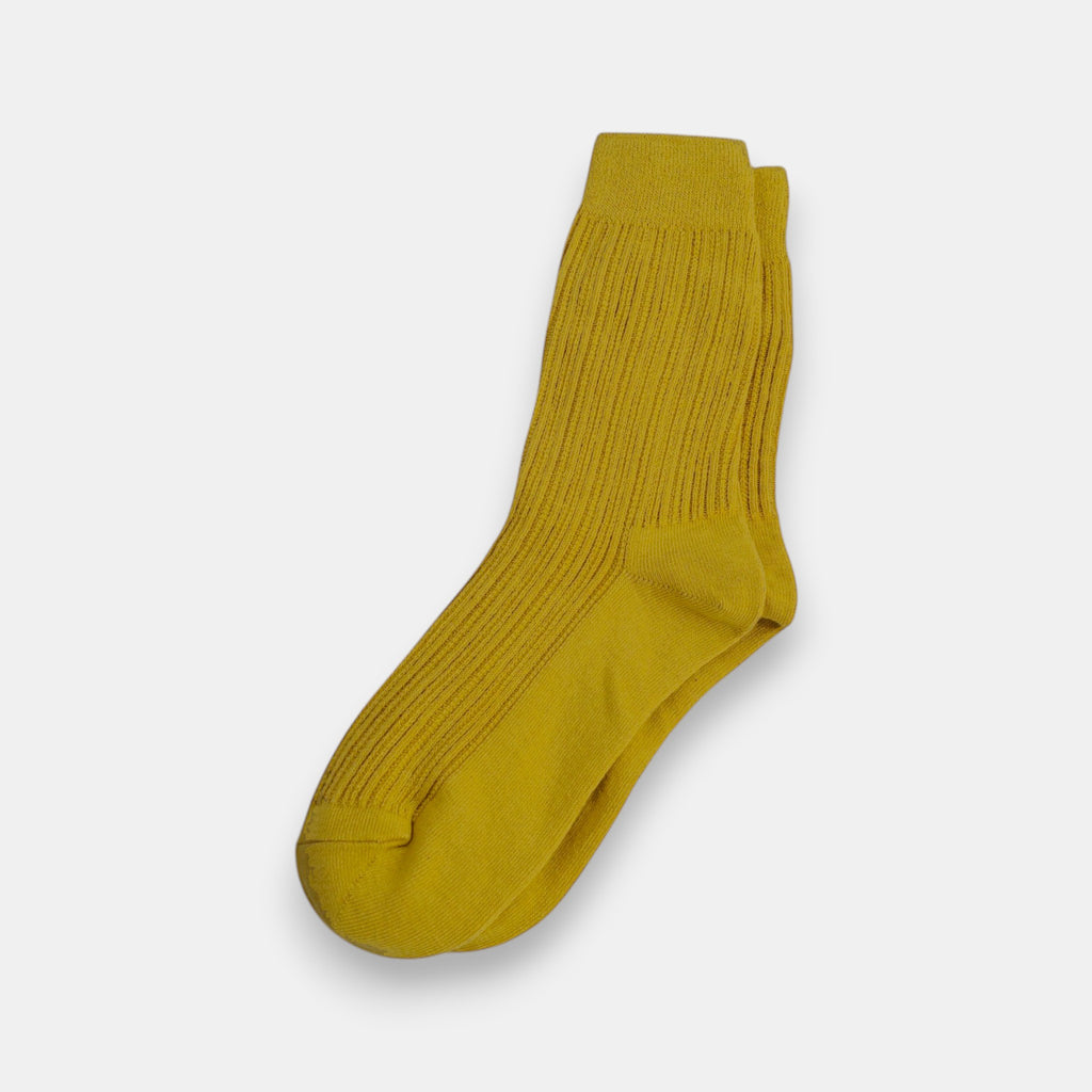 Everyday Rib Socks — Mustard