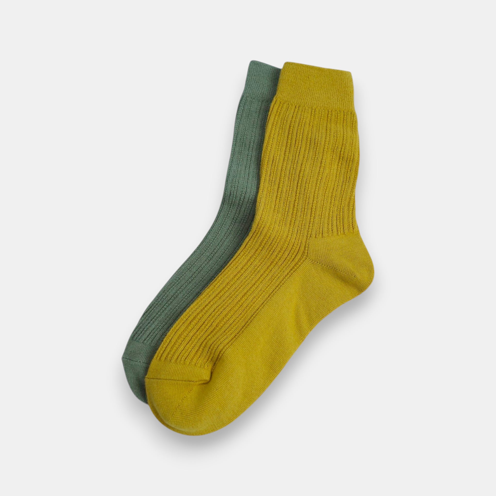 Everyday Rib Socks — Mustard