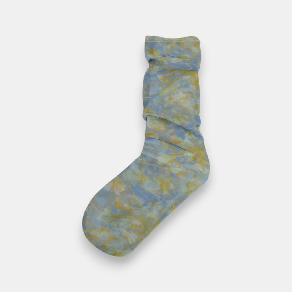 Barely There Floral Socks — Yellow