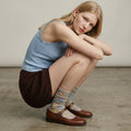 Barely There Floral Socks — Yellow