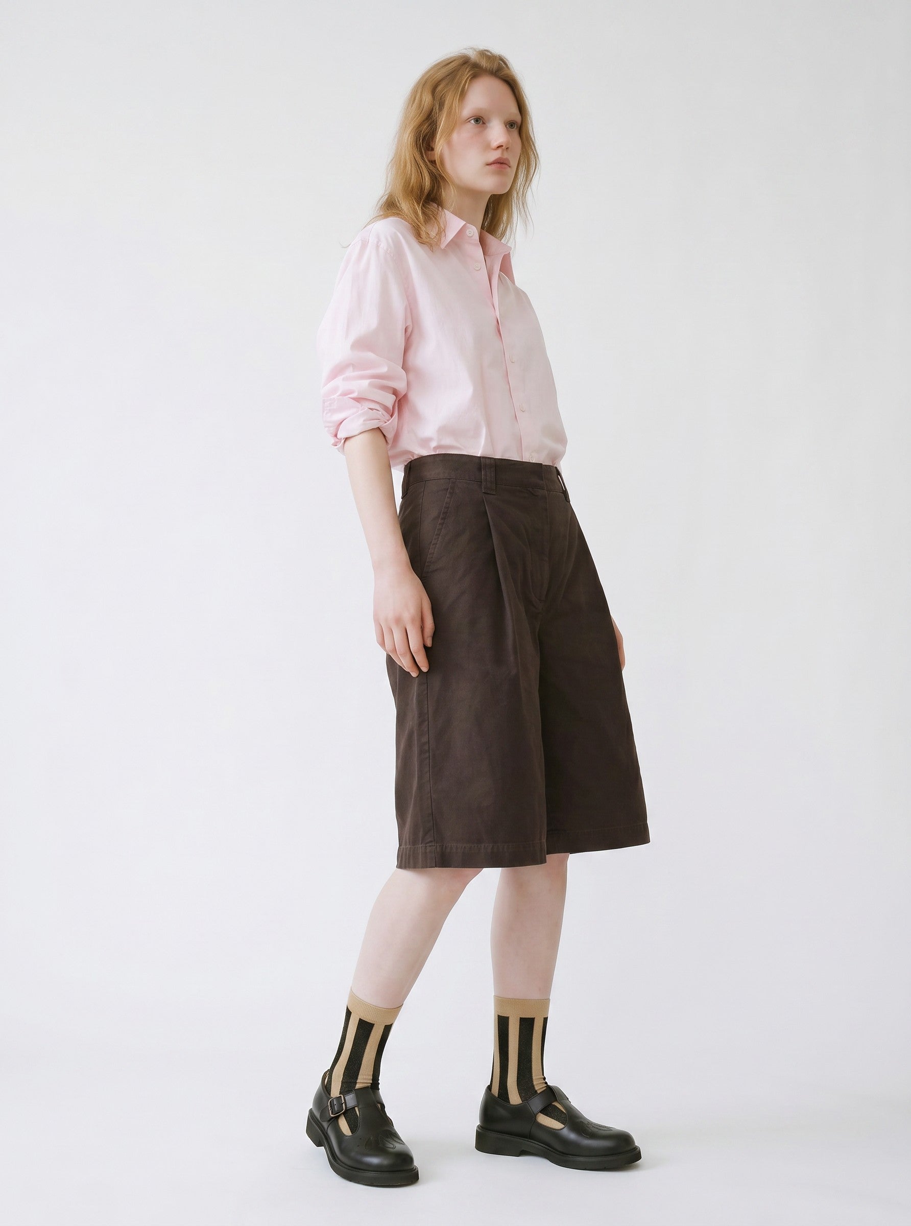 Midnight Tinsel Striped Socks — Ivory