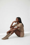Meow Wool Blended Socks — Mocha